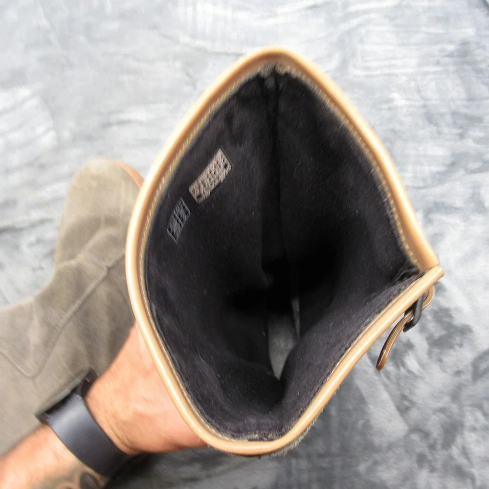 KEEN Dry Leather Boots Women 10 Tan Waterproof Suede Waxed Willamette Midcalf
